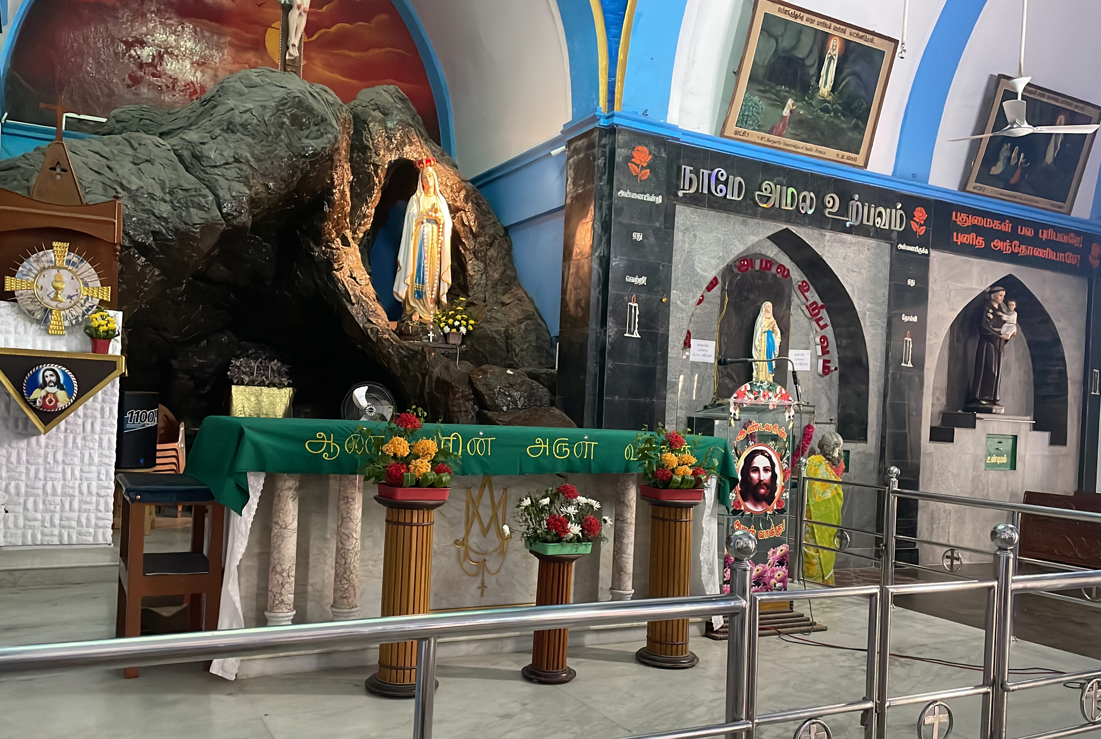 Villianur Shrine inside the Church